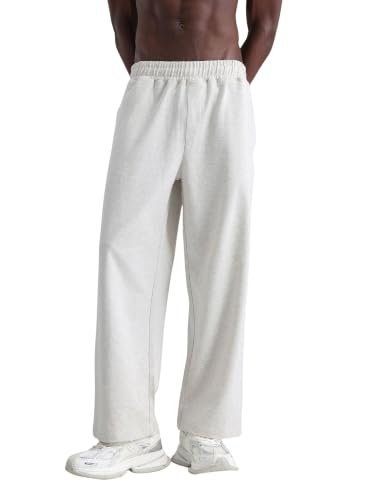 Image of CAVA Wide Leg Joggers for Men | High Waist Lounge Pants, Soft Cotton Terry, Relaxed Fit Sweatpants with Pockets