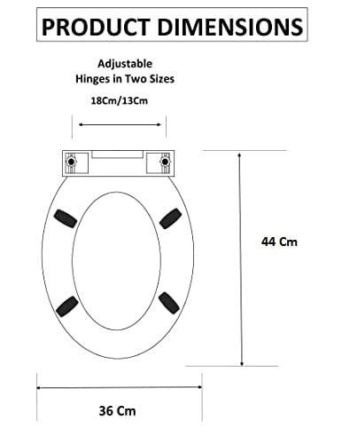 ELEGANT-CASA-Ivory-Colour-2082-Soft-Closing-Elongated-PP-Seat-Cover-Commode-Cover-46-x-36-cm-Adjustable-Hinges-Hole-distance-from-13-18CM-Ivory-Colour ELEGANT CASA Ivory Colour 2082 Soft-Closing Elongated PP Seat Cover Commode Cover (46 x 36 cm) Adjustable Hinges (Hole distance) from 13-18CM; Ivory Colour