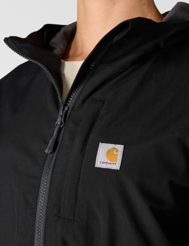 Carhartt Women's Rain Defender Relaxed Fit Lightweight Coat, Black, X-Large
