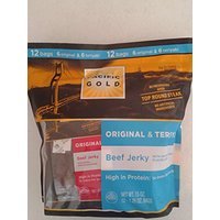 Pacific Gold Beef Jerky Original & Teriyaki, 12 Count Thank you so much for your purchase. I hope you are happy with it and I hope to do business with you again.