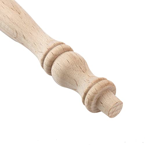 Hevstil 6-Pack 7 3/4" Wooden Baluster Spindles,Decorative Wood Spindles Unpainted Baluster Unfinished Wood Natural Cutout Wooden Spindle For Furniture,Crafts #TOP5