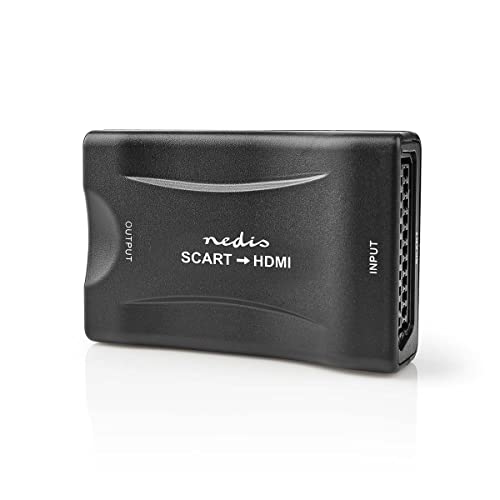 NEDIS HDMI™ Converter, SCART to HDMI™, Converts Analogue SCART Output to Digital HDMI™ Input, Full HD 720p/1080p, USB Powered