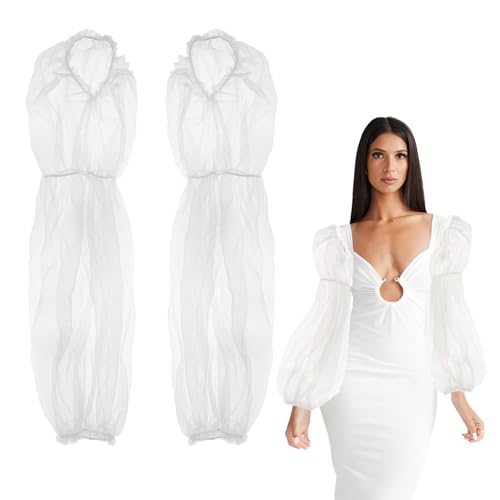 Manches bouffantes en tulle pour shooting photo de mariage et cérémonie laïque