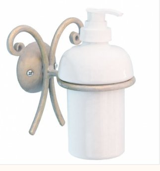 CRUCCOLINI Línea baño 'Relax' dispensador jabonera de Pared Plata