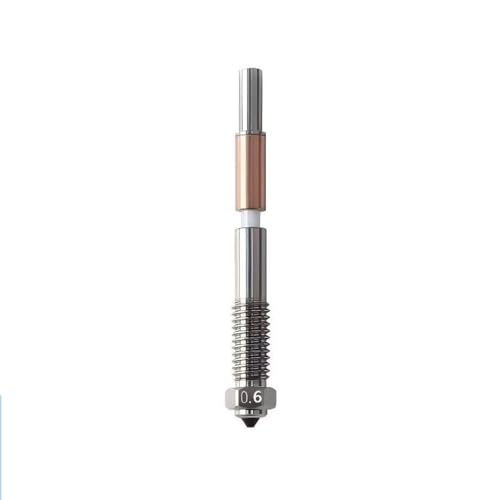 と互換性のある QIDI Plus4 0.6mmホットエンドノズル - バイメタル構造、クイック取り外し設計、セラミック絶縁統合、3Dプリンターパーツ(1pcs Nozzle 0.6mm)