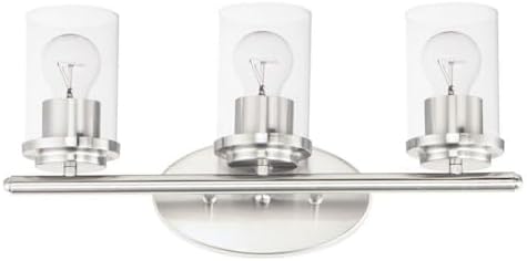 Maxim Corona - 3 Light Bath Vanity-Satin Nickel Finish