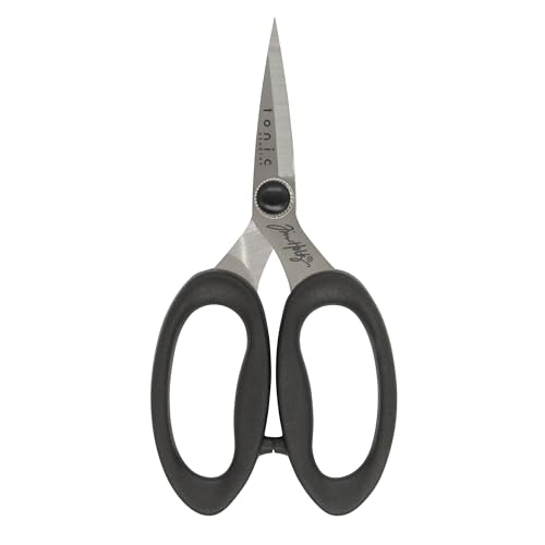 Tonic Studios 2342E Tim Holtz Small Scissors - 5 Inch Scissors All Purpose For Cutting Fabric, Crafting cover