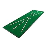 conveniente: simplemente despliegue la alfombrilla de golpe y tendrá un divertido equipo de entrenamiento de golf. La almohadilla de bateo se puede practicar en oficinas, hogares, pasillos, escuelas y campos de práctica en interiores al aire libre, que es fácil de almacenar