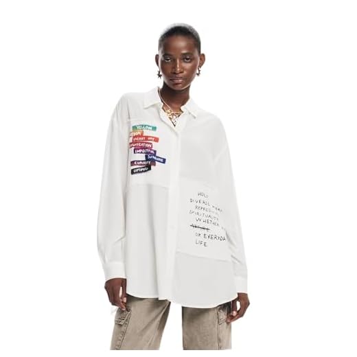 Desigual Cam_Kobe, 1000 Blanco, M, Bianco, M