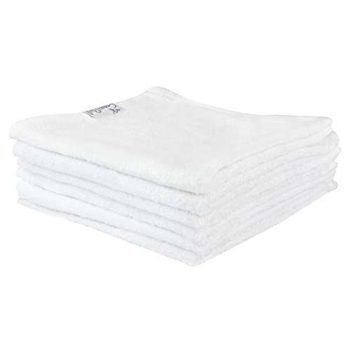 Image of Copper Pearl 6 Ultra Soft Baby Bath Washcloths Premium Large Soft Dove (White) 11 inch x 11 inch Towels