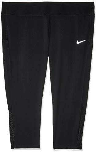 Nike Plus Size Power Racer Capri Leggings (Black, 2X)