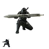 Generisch 3D Printed Ninja Pen Holder Desk Organizer With Katana Sculpture,Gift For Anime Fans,Office Desk,Gaming Setup,Dorm Room Decor (Black,1PCS)