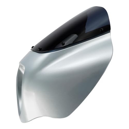 Image of Front Headlight Quarter Fairing Windshield Fit For Harley Softail Low Rider FXLR S FXLRS 2018-2025 Street Bob FXBB FXBBS 2018-2025 Softail Standard FXST 2020-2024 Barracuda Silver