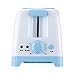 SHBH Automatischer Brottoaster, Backtoastofen, elektrischer Frühstücksautomat, 2-Scheiben-Schlitz-Multifunktions-Brotbackautomat, 800 W, 220 V, Blau