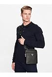 Guess Certosa Saffiano Smart, Bolsa de Hombro Men's, Black, Talla...