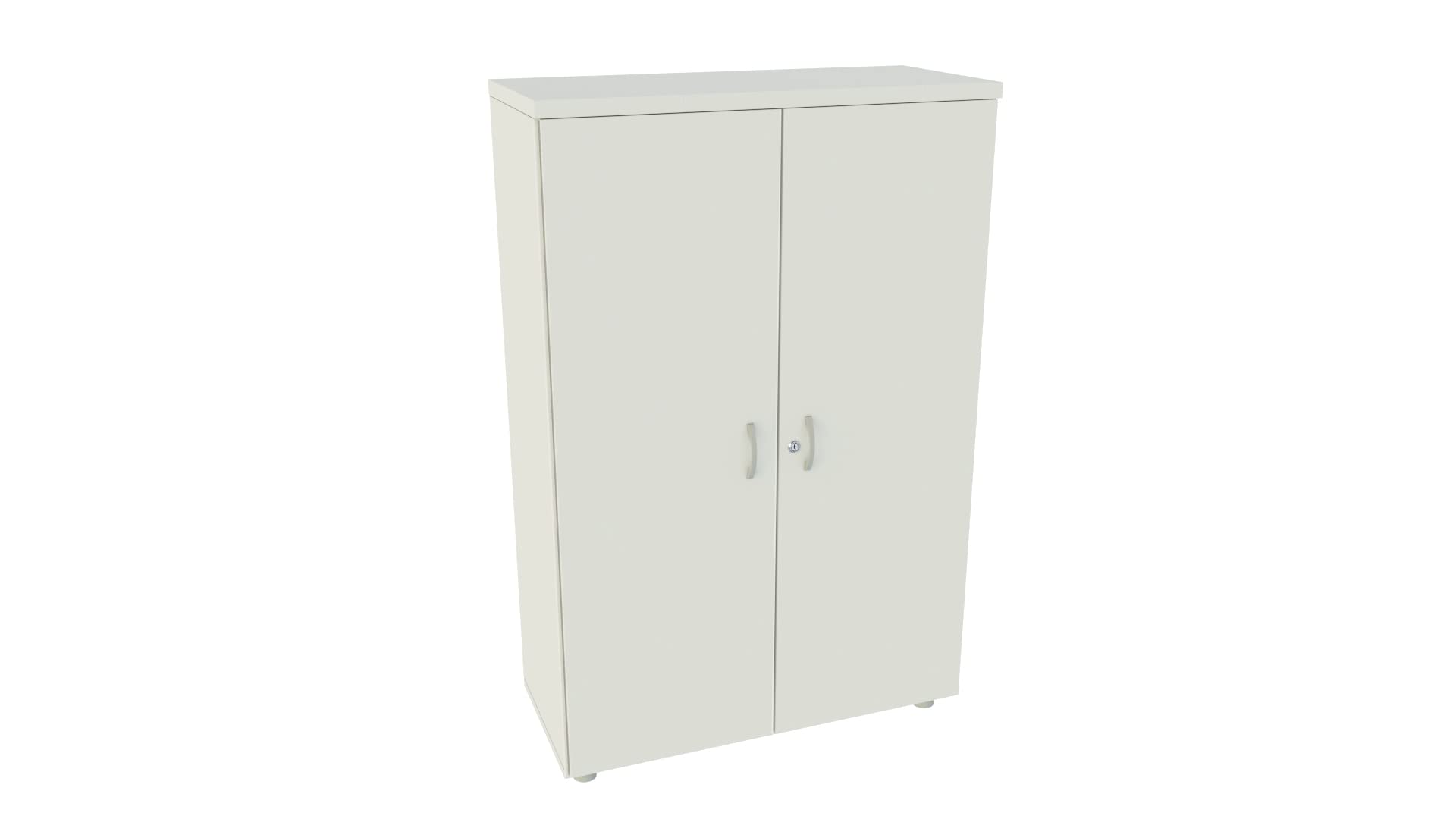 Euromof Armario de Oficina. con Cerradura. 92x42x140 cm. Blanco.
