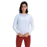 [Pluviva] ヨガウェア トップス スポーツtシャツ レディース 長袖 ピラティス ランニング スポーツウェア Z10-wh-S