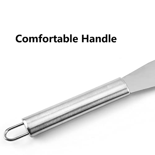 Stainless Steel Angled Cake Icing Spatula, Offset Spatula Icing Tool for Cupcake Cakes Decorating Smoothing Icing, Frosting Pastries - Image 4