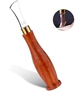 UOOU Leather Edge Creaser,1.5mm Professional Leather Tool,Edge Creaser Stainless Steel Red Wood H...