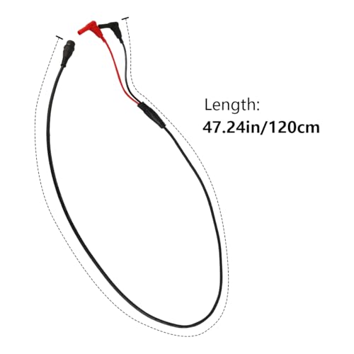 DollaTek BNC-Steckerkabel P1207 BNC-Stecker auf rechtwinkligen Bananenstecker, Koaxialkabel, Oszilloskop-Testkabel, 100 cm, für Oszilloskop-Test elektronischer Geräte