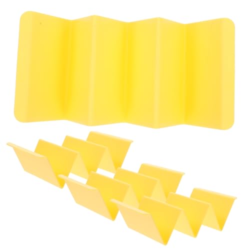 CIMAXIC 4pcs Baking Pancake Stand Household Taco Holder Plastic Plastic Pancake Stand Kitchen Burrito Stand Yellow