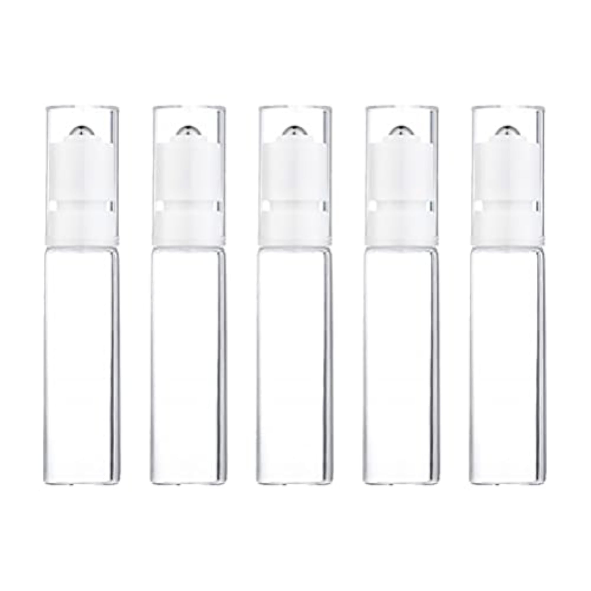 5pcs 15ml Essential Oil Aromatherapy Glass Roller Bottles