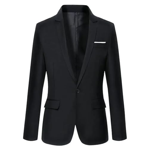 Men Black Dress Jackets Cropped Single Button Coats Business Suits and Blazers Short tops2