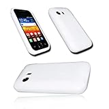 Für Samsung S-5360 Galaxy Y SILIKON TPU COVER CASE TASCHE HÜLLE - FARBE WEIß - für SAMSUNG S5360 GALAXY Y