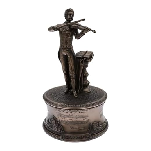 ROCKING GIFTS Figura Musical Johann Strauss Danubio Azul con Movimiento - Decoración Hogar, Música Clásica, Adorno, Figura Decorativa