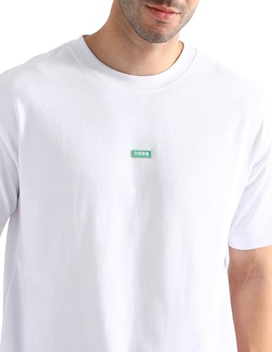 Image of U.S. Polo ASSN. Mens OEE04 Pure Cotton Oversized Lounge T-Shirt