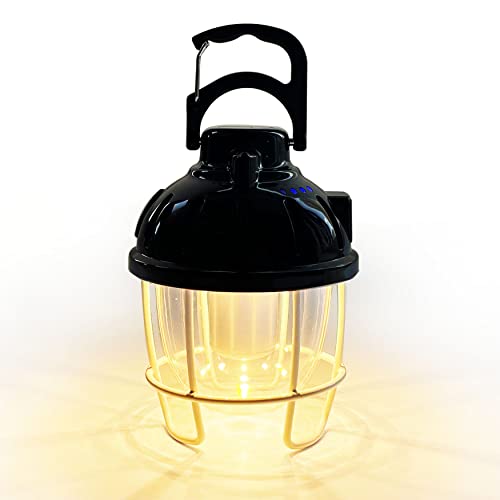 【Amazon限定ブランド】ECARE ランタン,LEDランタン USB充電式キャンプランタン 昼白色 電球色 吊り下げ式 小型 明るい 軽量 防水 キャンプ ライト ランプ テントランタン 雰囲気のあるランタン 防災 応急 停電 非常用