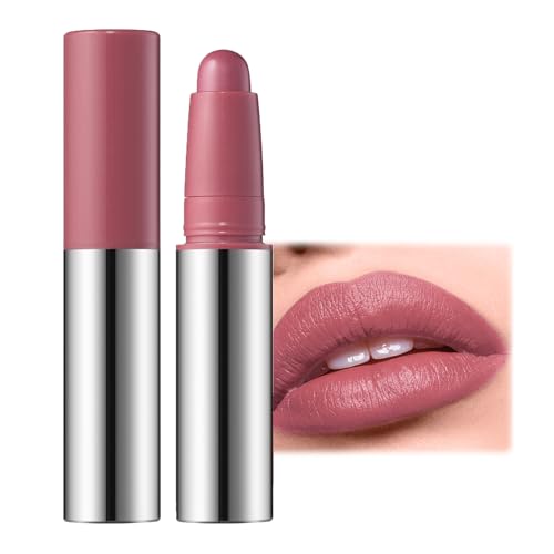 Matte Lipsticks for Women Long Lasting - Rose Pink Lipstick Non Stick Cup Velvet Lip Gloss Lip Stain High Pigmented Up to 12 Hour Wear, Waterproof Lip Stick for Girls Wome