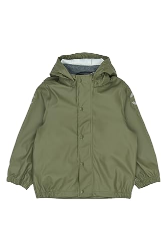 Mikk-line Unisex Regenjacke Kinder 134 Wasserdicht und Winddicht | Regenjacke Mädchen und Jungen mit Reflektoren und Kapuze Abnehmbar | Leichte Matschjacke OEKO-TEX