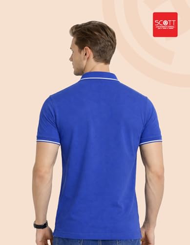 Image of Scott International Cotton Polo T Shirt | Collar Tshirts | Half Sleeves Plain T Shirt | T-Shirt |Tshirt for Men Stylish | Men's Tshirt
