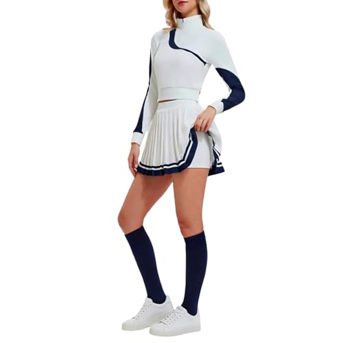Crop top avec jupe ensemble de sport femme respirant et stretch