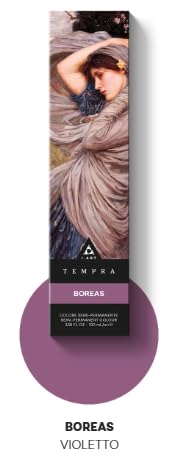 Coloration semi-permanente violet Tempra Boreas I.ART 100 ml cheveux colorés reflets violets