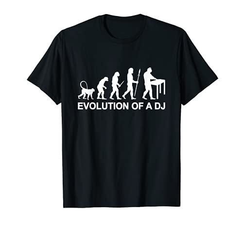 Evolución de un DJ - Funny Disc Jockey Camiseta