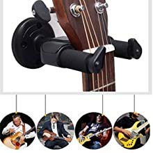 ZZ ZONEX® Guitar Wall Hanger Holder Stand Rack Hook Mount Bracket Guitar Bass (Black) guitar lock