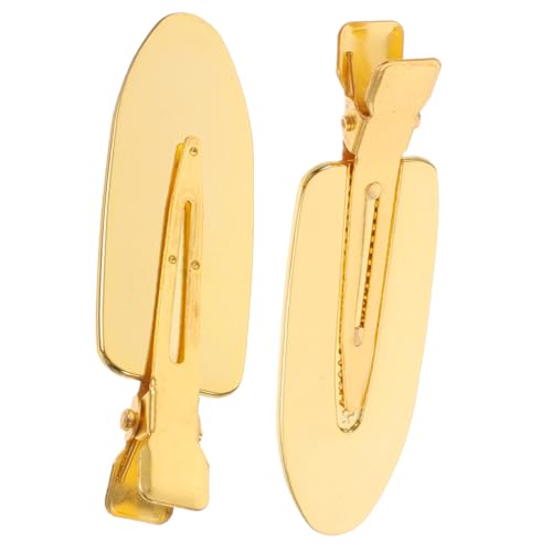 CANIGHT 1paire Clips De Coiffure Métalliques Sans Trace Pince à Cheveux Pratique Pour Styling Accessoire Doré Pour Frange