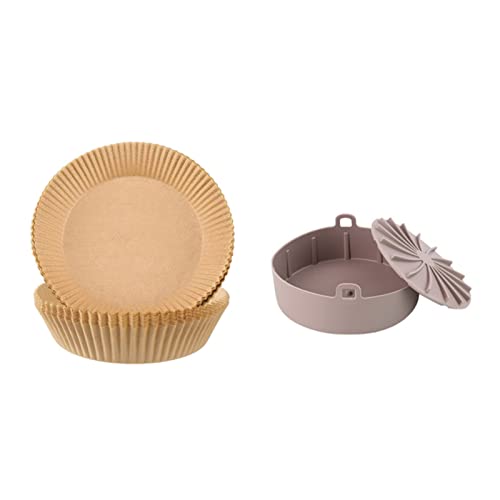 WE-HYTRE Luft-Fritteuse-Silikon-Topf-Luft-Fryer-Zubehör Luft-Freruter-Werkzeuge Luft-Frité-Luft-Luft-Fryer-Körbe Silikonmaterial 4 Arten Luft-Frité-Zubehör Silikon – Bild 5