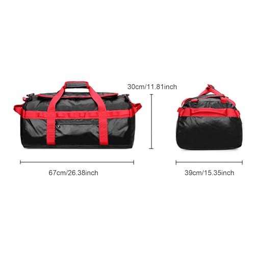 Sac à dos rouge à compartiments multiples | Modèle ergonomique hommes et femmes