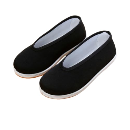 Boys Girls Chinese Traditional Old Beijing Shoes Martial Art Kung Fu Tai Chi Shoes