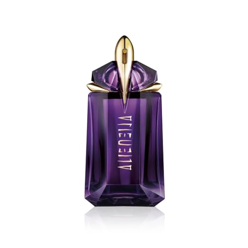 Mugler Alien Eau de Parfum for Women, Ambery Woody Floral Fragrance, featuring Jasmine Sambac, Cashmeran Wood, White Amber, Powerful, Sensual, Radiant Scent, Long-Lasting Refillable Perfume