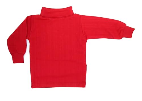 Image of Tangy Kids New Born Infant Baby Boys and Baby Girls Full Sleeves Turtle High Neck Skiwi in Plain Solid Color