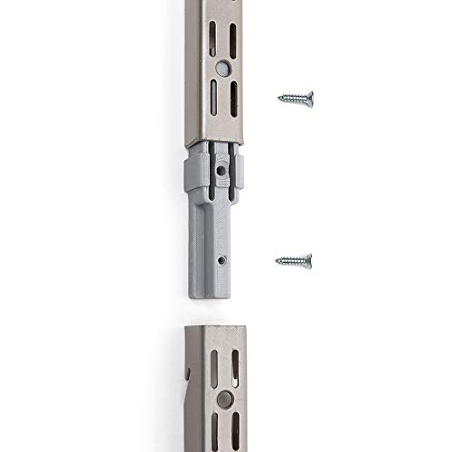 Closet Culture by Knape & Vogt 30 in. Heavy Duty Champagne Nickel Standard Extension Kit