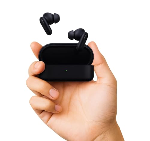 Image of Nord Buds 2R True Wireless Earbuds with 12.4mm Drivers Compatible with OnePlus, 38H Playback, Dual Mic AI Clear Calls, Bluetooth 5.3, IP55 Water Resistance, Fast Pairing (Deep Grey)