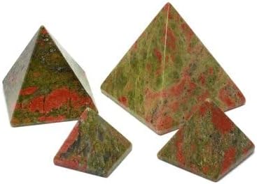 CrystalAge Unakite Pyramid - Large (~50mm)