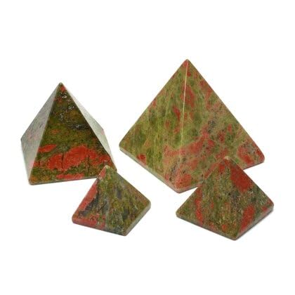 CrystalAge Unakite Pyramid - Medium (~40mm)