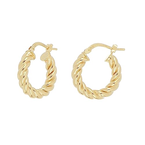 Boucles d'oreilles Del Pia or et argent 10 mm, le cadeau idéal pour femme