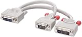 Conectores: DVI-I Dual Link macho a DVI-D Dual Link hembra + VGA HD de 15 pines